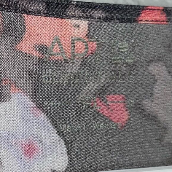 APT.9 Womens Stretch Floral Print V-Neck Sleeveless Blouse Red Black Size L/P - Picture 4 of 7